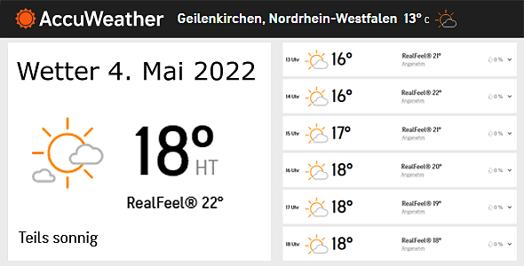 Wettervorhersage für Geilenkirchen Wetter und Klima
