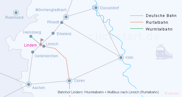 Bahnverbindungen Lindern