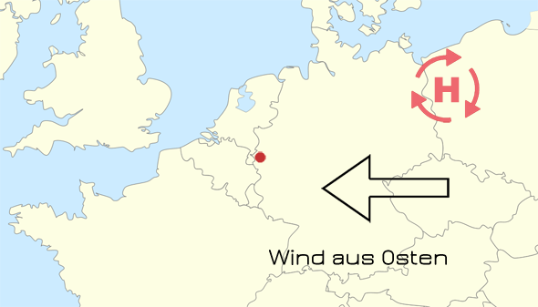 Ostwind Wetter in Geilenkirchen