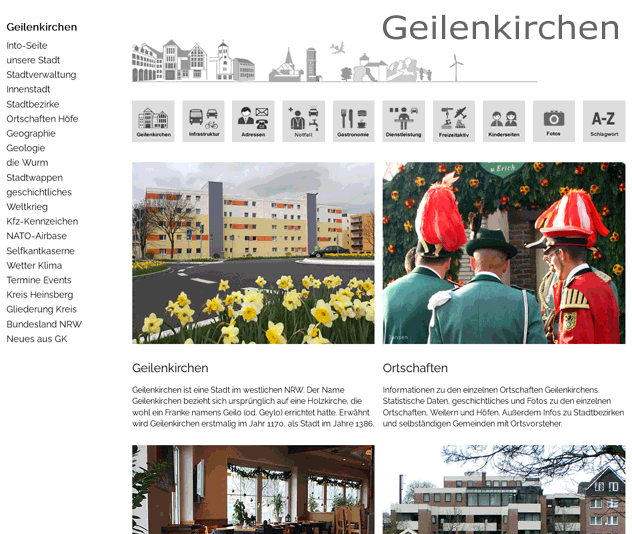 Screenshot Webseite Geilenkirchen