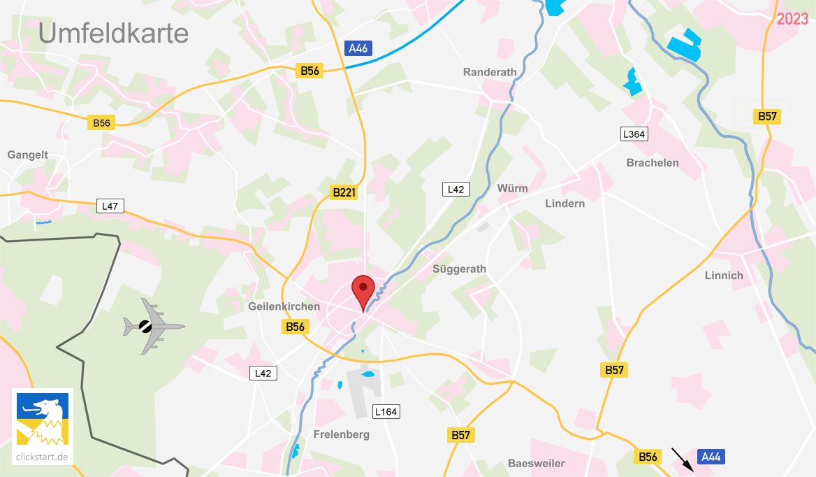 Anfahrt Geilenkirchen Karte