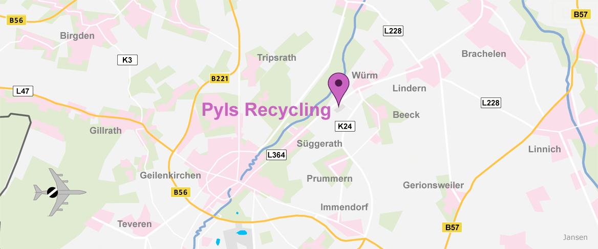 Pyls Recycling Geilenkirchen Bauschutt Holz Erdaushub Gartenabfall