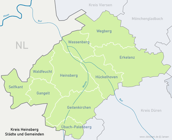 Städte und Gemeinden Kreis Heinsberg